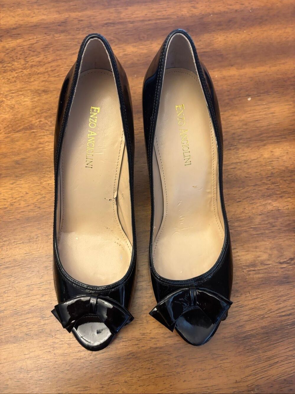 Enzo Angiolini peep toe heels
